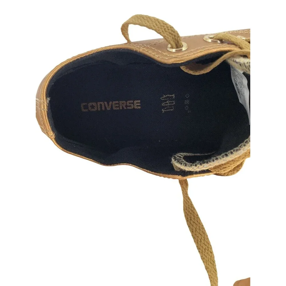 Converse Big Kids Boys Girls Low Top Sneakers Lace Up Gold Junior Size 4.5 - Picture 7 of 8
